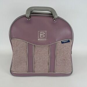 Vintage Brunswick Bowling Tweed Bag‎ Retro Single Ball Rack Lavender